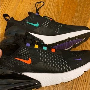 nike air max 270 black and rainbow